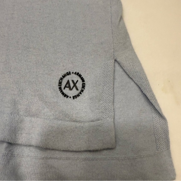 Armani Exchange Women’s Light Blue Cashmere/ Cotton Sweater Sz M EUC - Picture 8 of 12